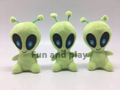 Interactive Plush Hide and Seek Squirrel Puzzle Toy for Small Dogs (Spaceship and Aliens Design)