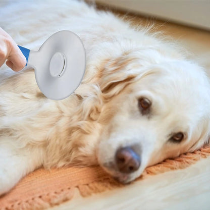 Self-Cleaning Deshedding Brush for Cats and Dogs - Effective Tool for Undercoat, Mats, Knots, and Flakes Suitable for All Hair Lengths