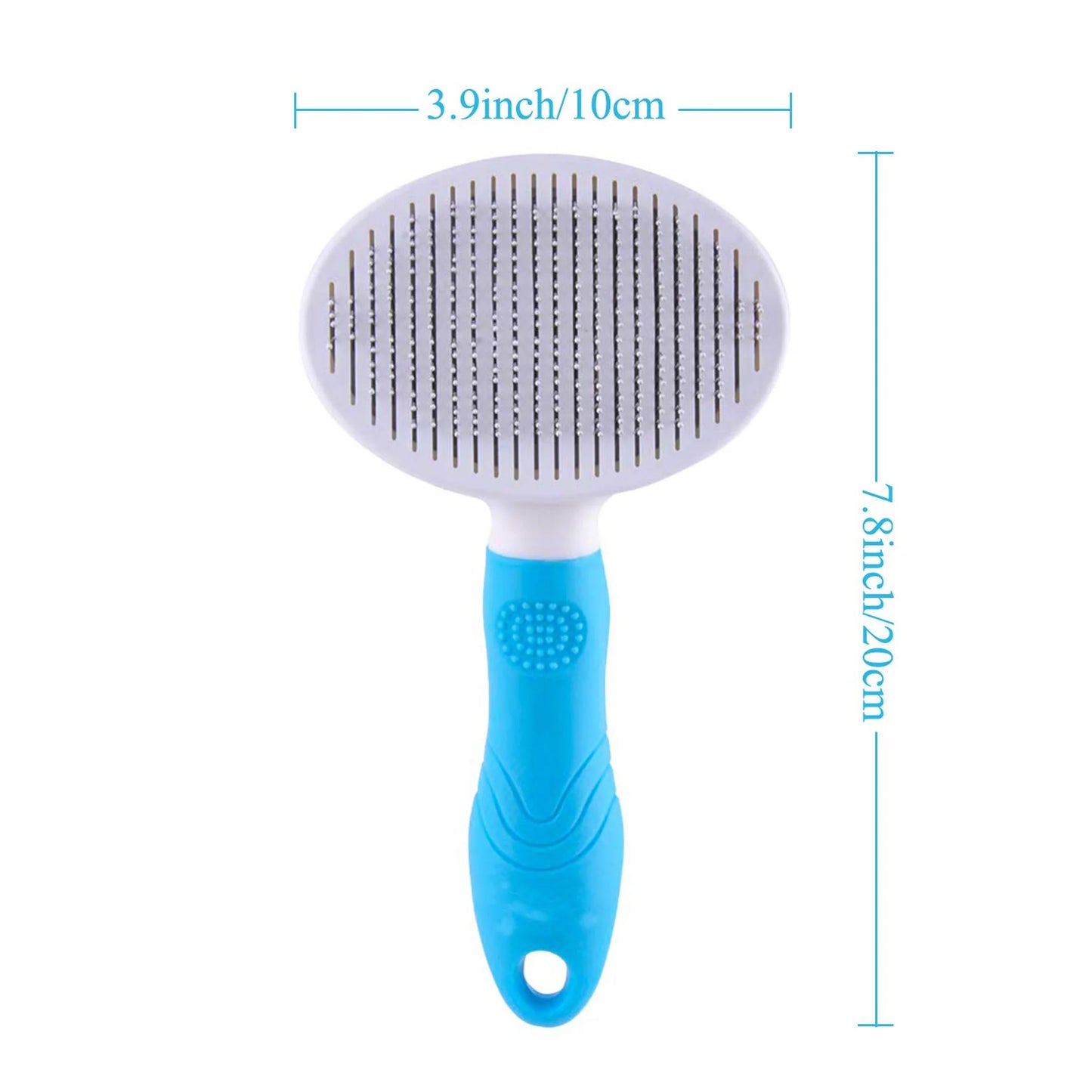 Self-Cleaning Deshedding Brush for Cats and Dogs - Effective Tool for Undercoat, Mats, Knots, and Flakes Suitable for All Hair Lengths