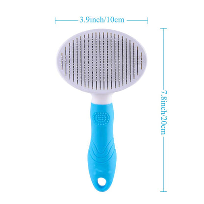 Self-Cleaning Deshedding Brush for Cats and Dogs - Effective Tool for Undercoat, Mats, Knots, and Flakes Suitable for All Hair Lengths