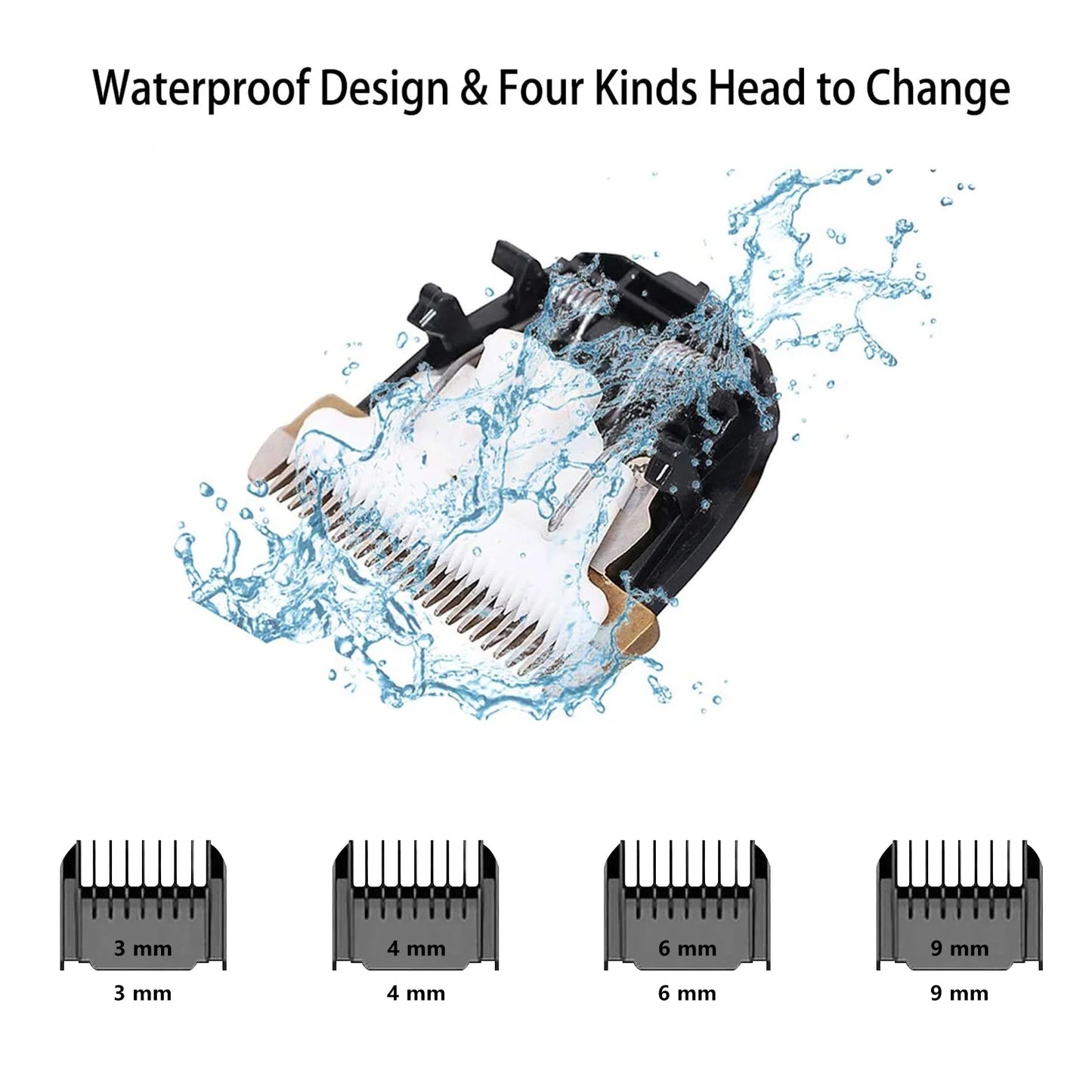 Rechargeable Cordless Pet Grooming Clipper Set, Low Noise Electric Dog and Cat Shaver with Scissor Comb